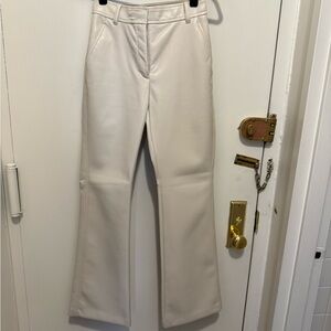Babaton Cream Flare Pants with Boot Cut Design